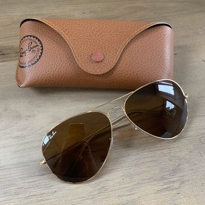 Ray-Ban Gold Aviator 62mm